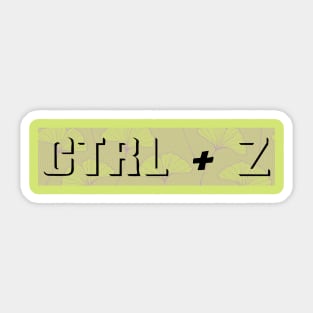 Ctrl + Z Sticker